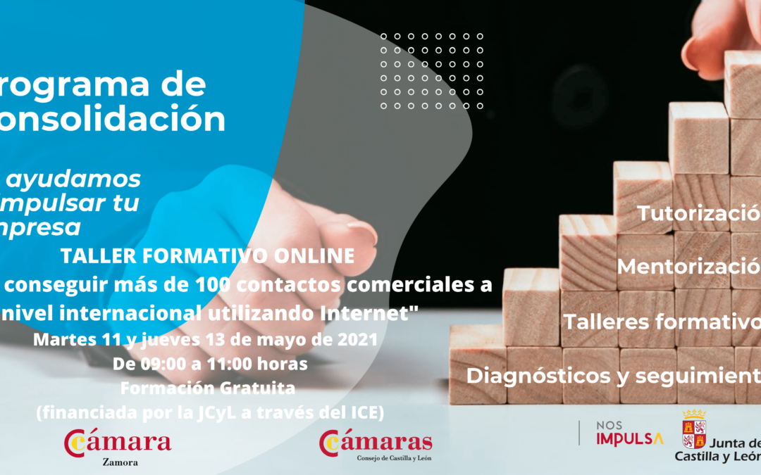 Taller Formativo Online “Cómo conseguir más de 100 contactos comerciales a nivel internacional utilizando Internet”