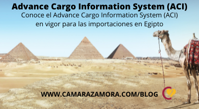 Conoce el Advance Cargo Information System (ACI) en vigor para las importaciones en Egipto