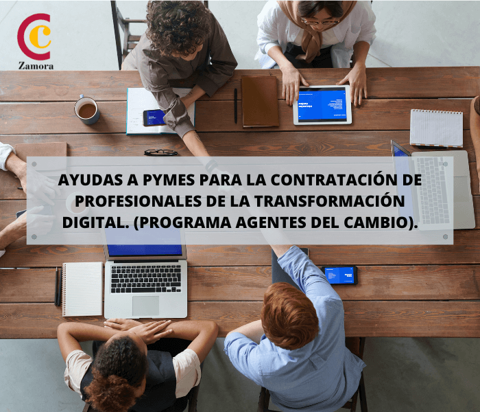 Ayudas a PYMEs para la contratación de profesionales de la Transformación Digital. (Programa Agentes del Cambio).