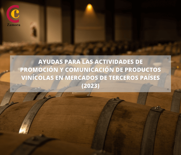Ayudas para las actividades de promoción y comunicación de productos vinícolas en mercados de terceros países (2023)