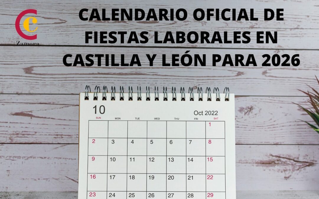 Calendario laboral oficial de Castilla y León para el año 2026