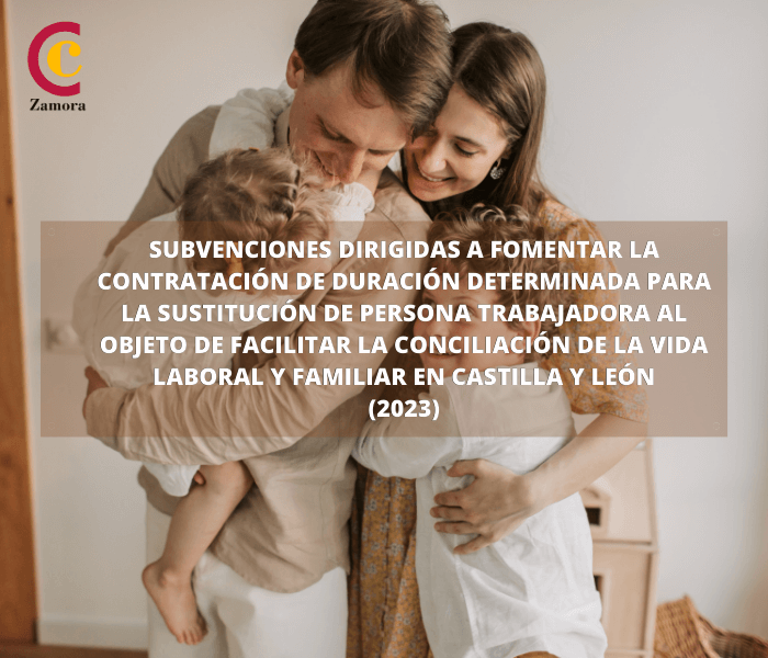 Subvenciones dirigidas a fomentar la contratación de duración determinada para la sustitución de persona trabajadora al objeto de facilitar la conciliación de la vida laboral y familiar, en la Comunidad de Castilla y León
