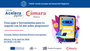 Jornada Online Gratuita “Crea apps y herramientas para tu negocio con IA sin saber programar“