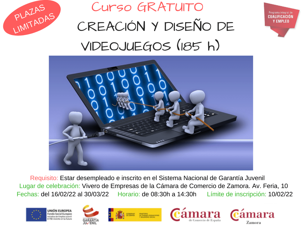 Curso Creación y Diseño de Videojuegos