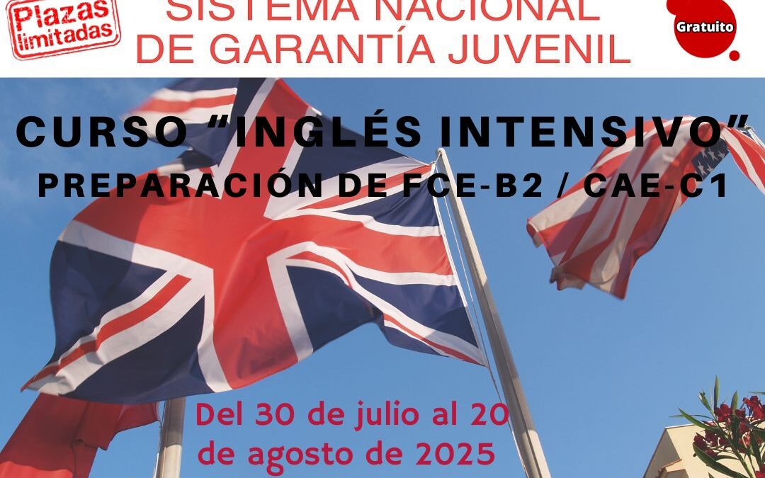 2ª Edición Curso Gratuito «Inglés Intensivo» Preparación de FCE-B2 / CAE-C1