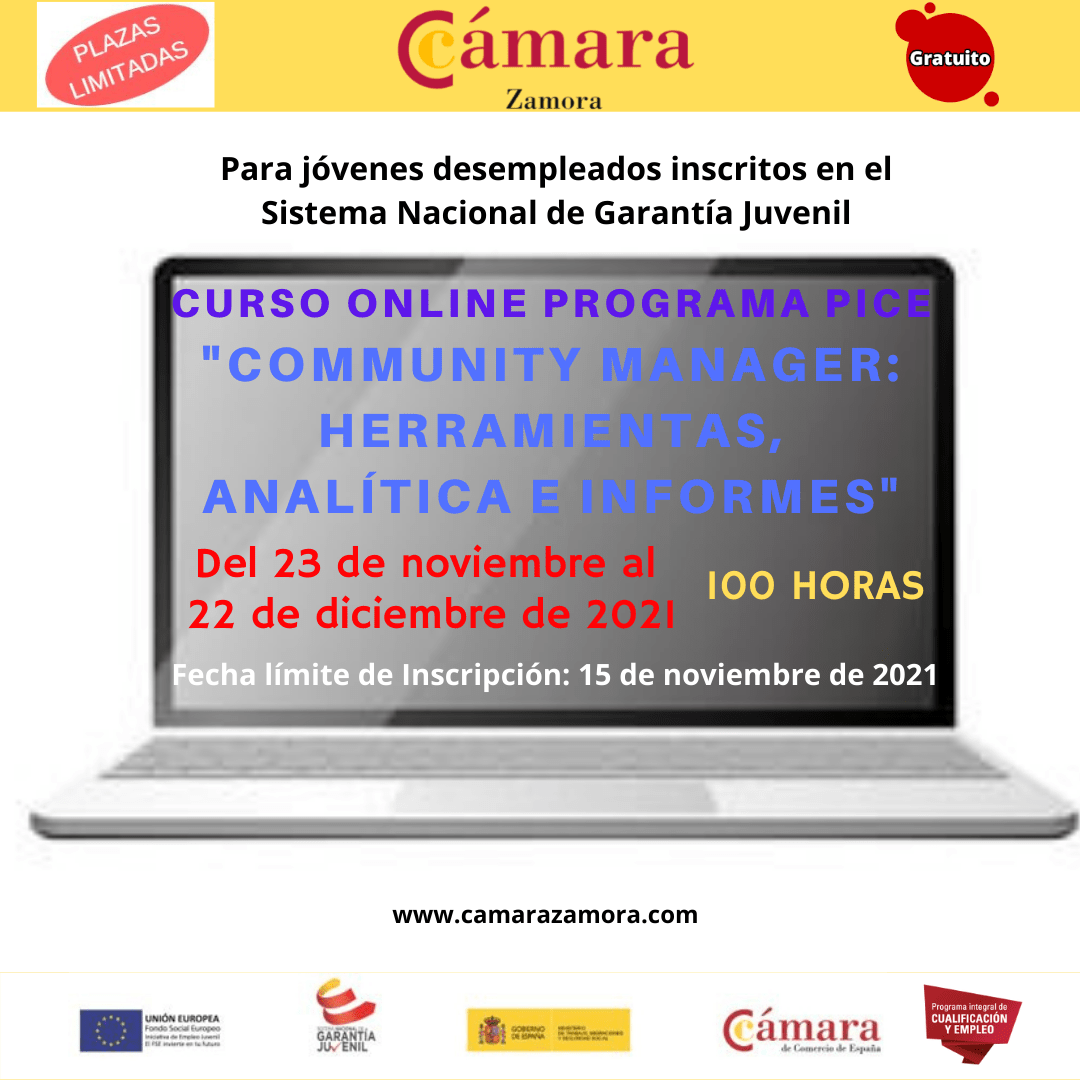 Cursos Pice Online Community Manager Noviembre