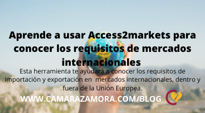 Aprende a usar Access2markets para conocer los mercados internacionales de tus productos