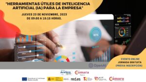 Jornada Online Gratuita: «Herramientas útiles de Inteligencia Artificial (IA) para la empresa.»