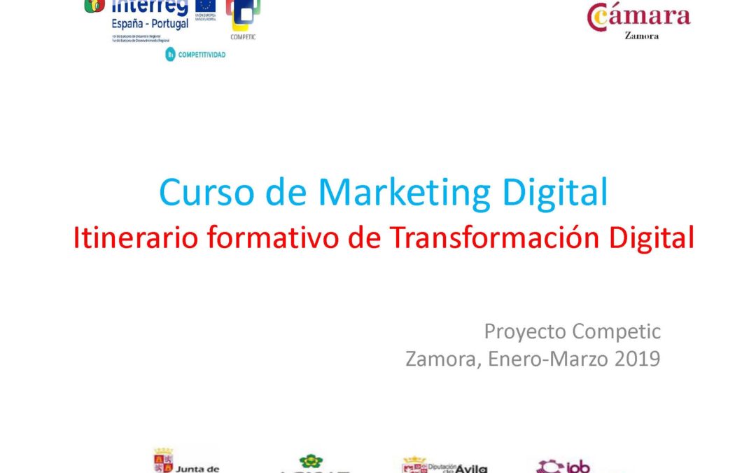 Curso de Marketing Digital – Itinerario formativo de Transformación Digital