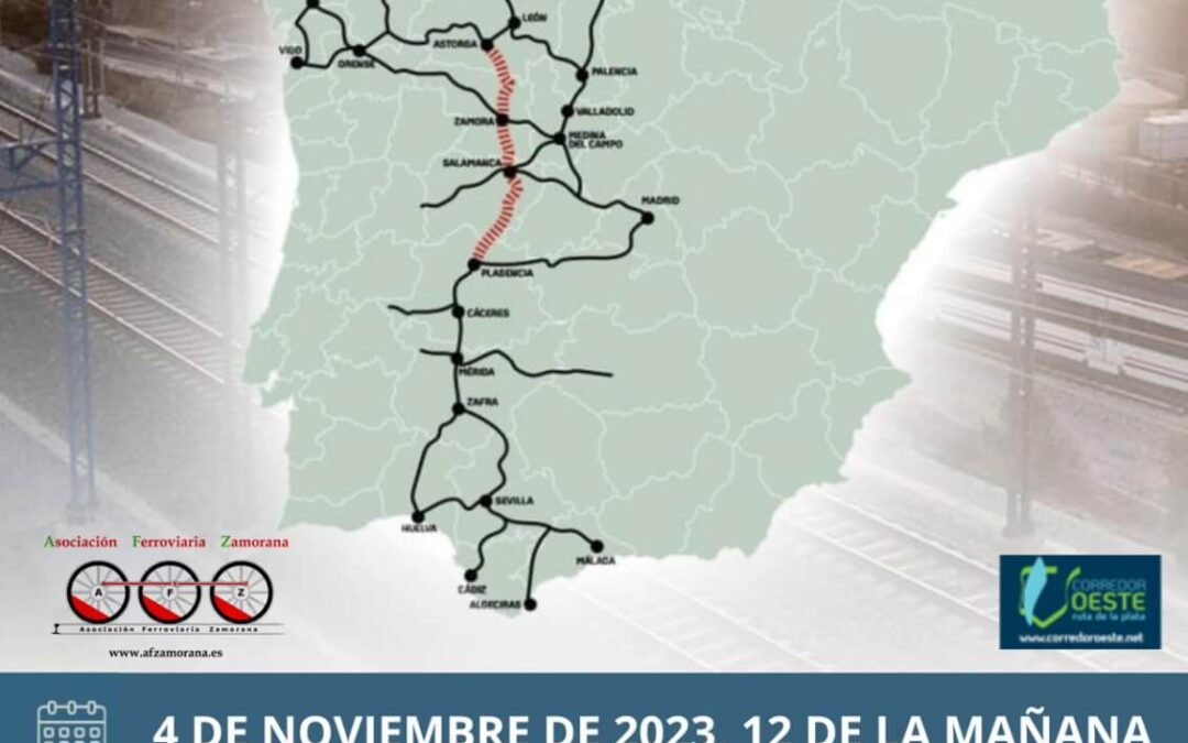 La Cámara de Comercio de Zamora apuesta por la reapertura del Tren Ruta de la Plata como infraestructura vertebradora del oeste peninsular y generadora de actividad económica en nuestro territorio.