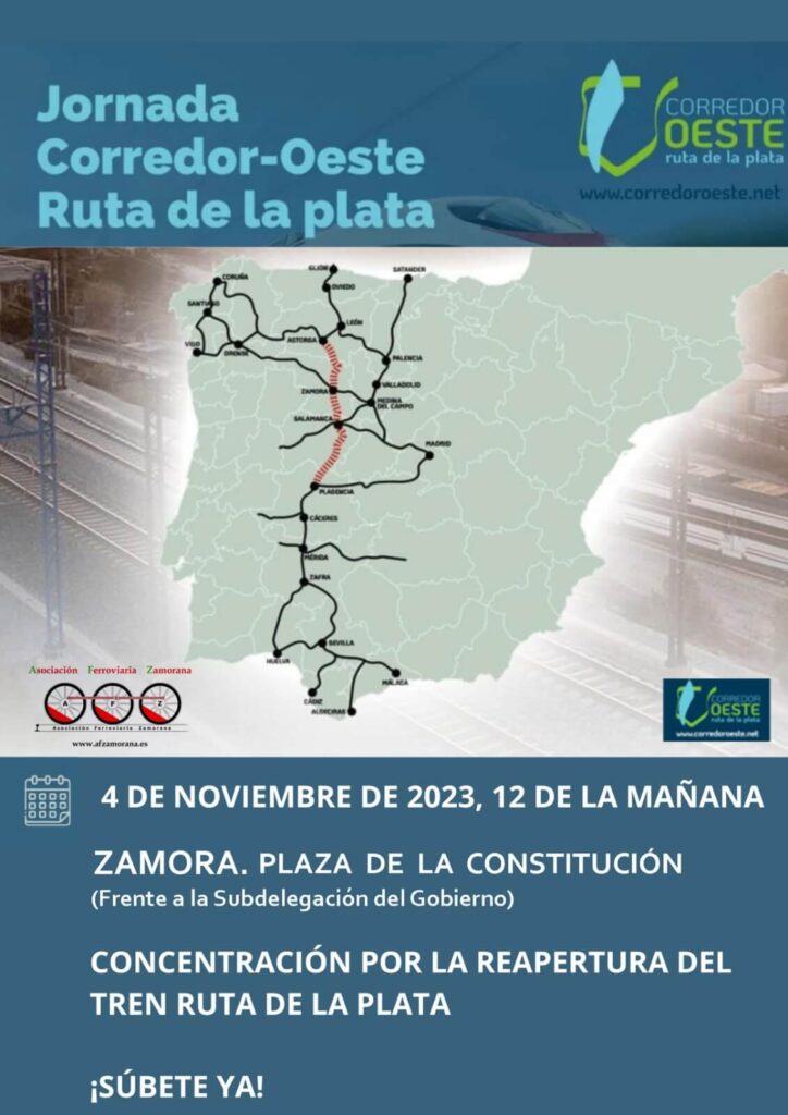 La Cámara de Comercio de Zamora apuesta por la reapertura del Tren Ruta de la Plata como infraestructura vertebradora del oeste peninsular y generadora de actividad económica en nuestro territorio.