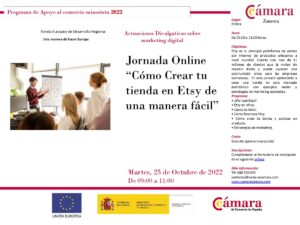 Jornada Online Gratuita “Cómo Crear tu tienda en Etsy de una manera fácil”