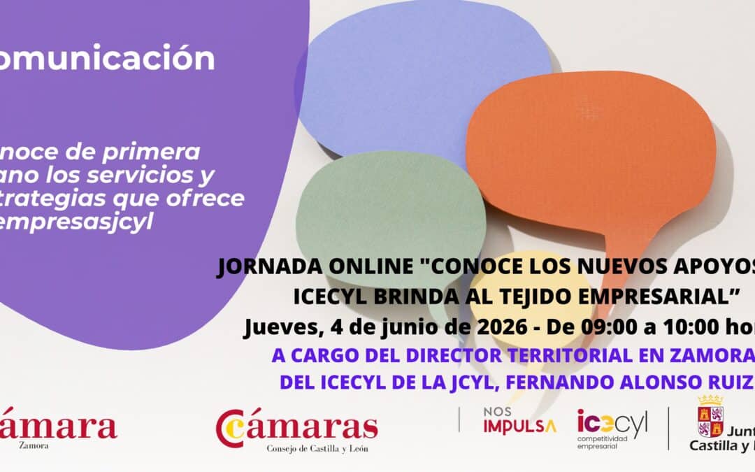 Una jornada online dará a conocer los nuevos apoyos de ICECYL para el tejido empresarial el próximo jueves de 4 de junio