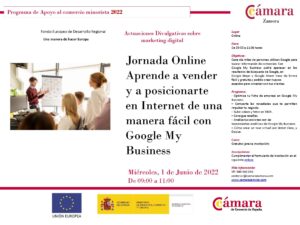 Jornada Online Gratuita «Aprende a vender y a posicionarte en Internet de una manera fácil con Google My Business»