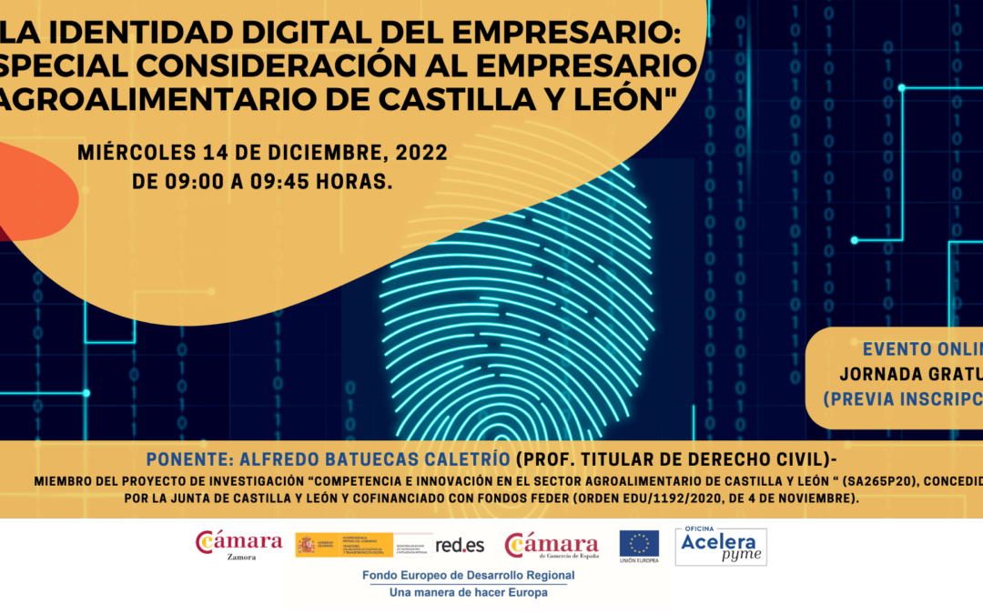 Jornada Online: «La identidad digital del empresario: especial consideración al empresario agroalimentario de Castilla y León»