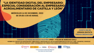 Jornada Online: «La identidad digital del empresario: especial consideración al empresario agroalimentario de Castilla y León»