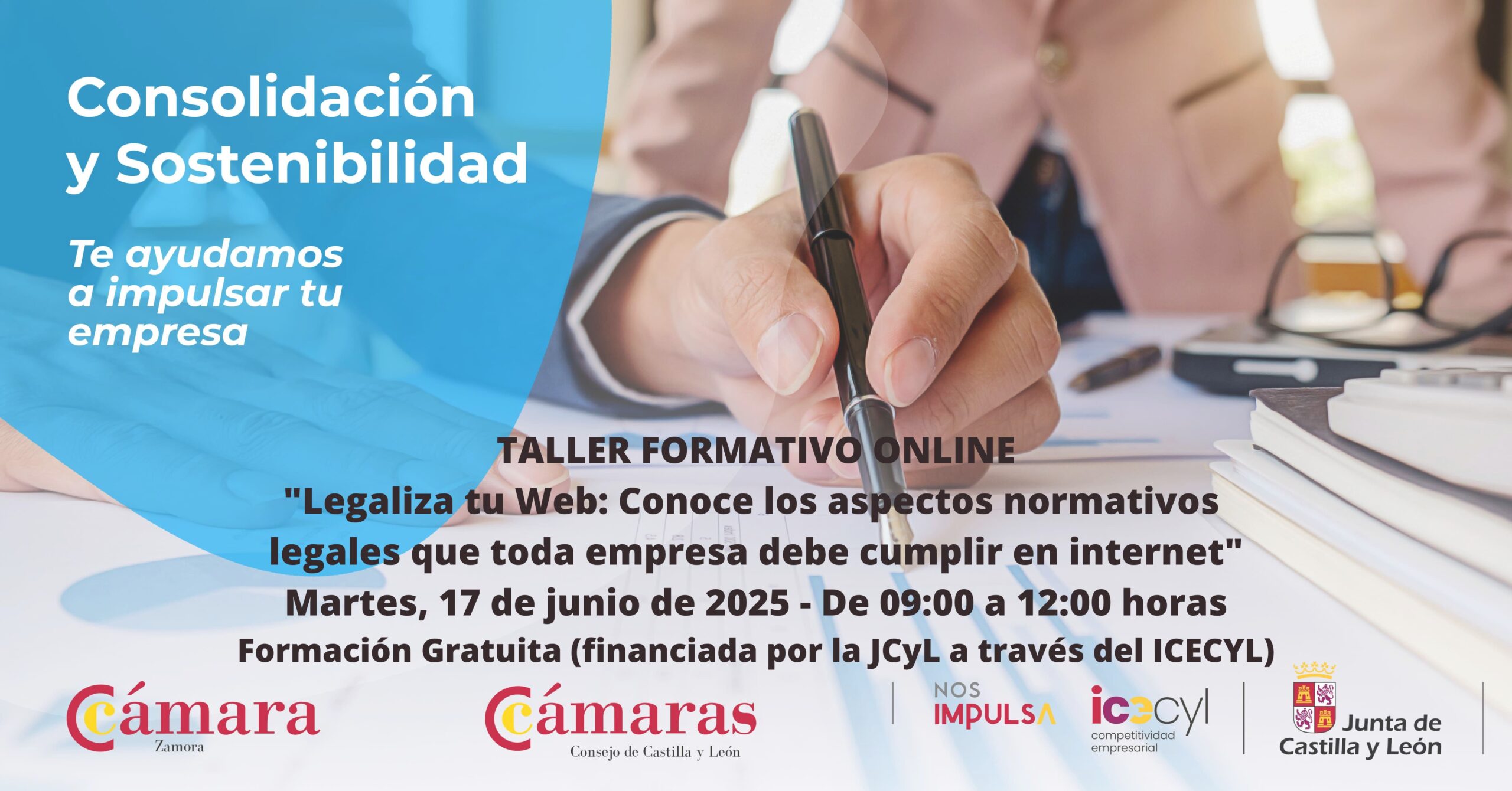 Taller Formativo Online «Legaliza tu Web: Conoce los aspectos normativos legales que toda empresa debe cumplir en internet”