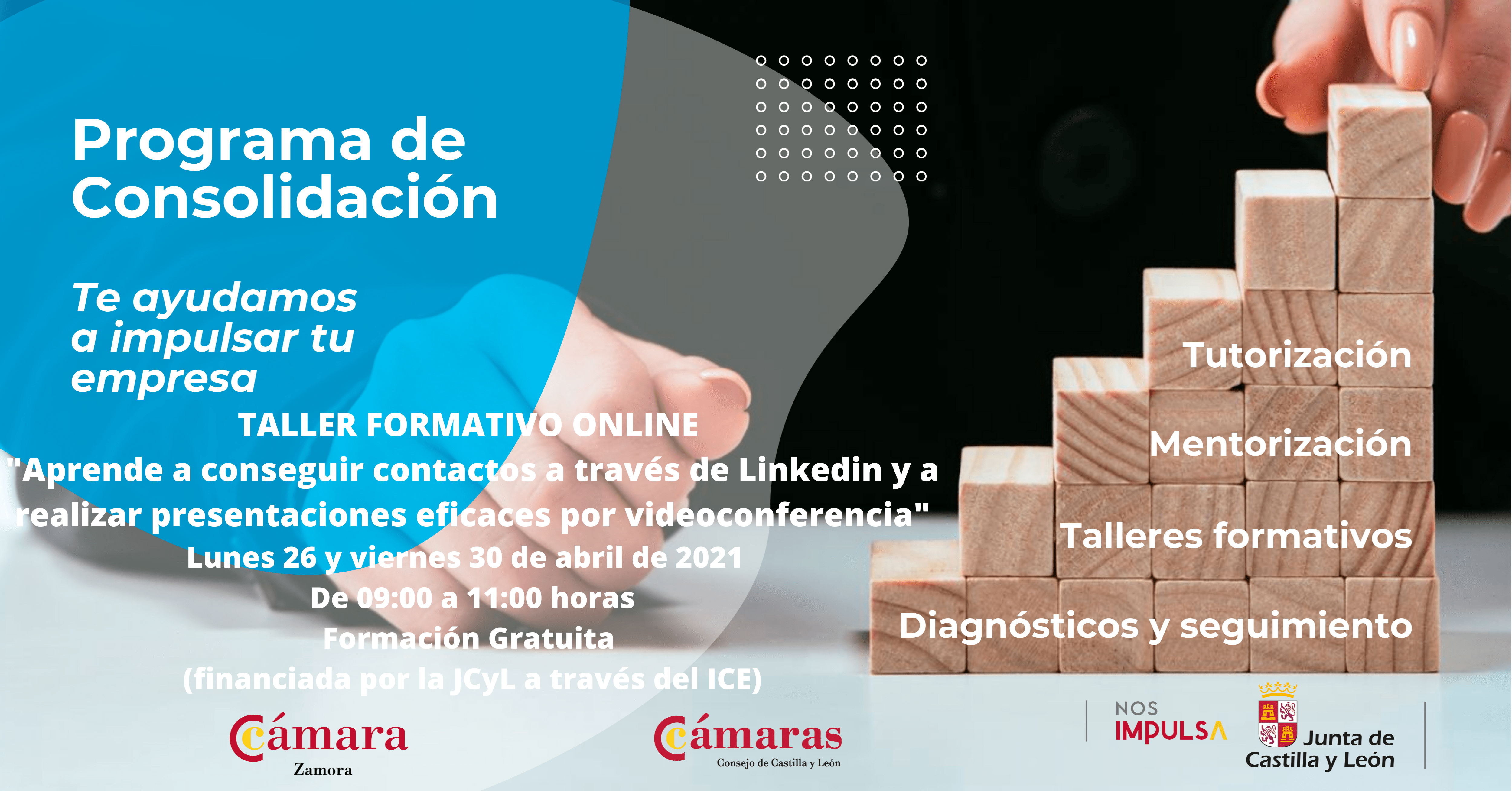 Aprende a conseguir contactos a través de Linkedin y a realizar presentaciones eficaces por videoconferencia