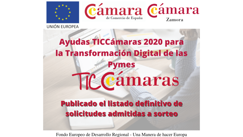 Publicado el listado definitivo de admitidos a sorteo – TICCámaras