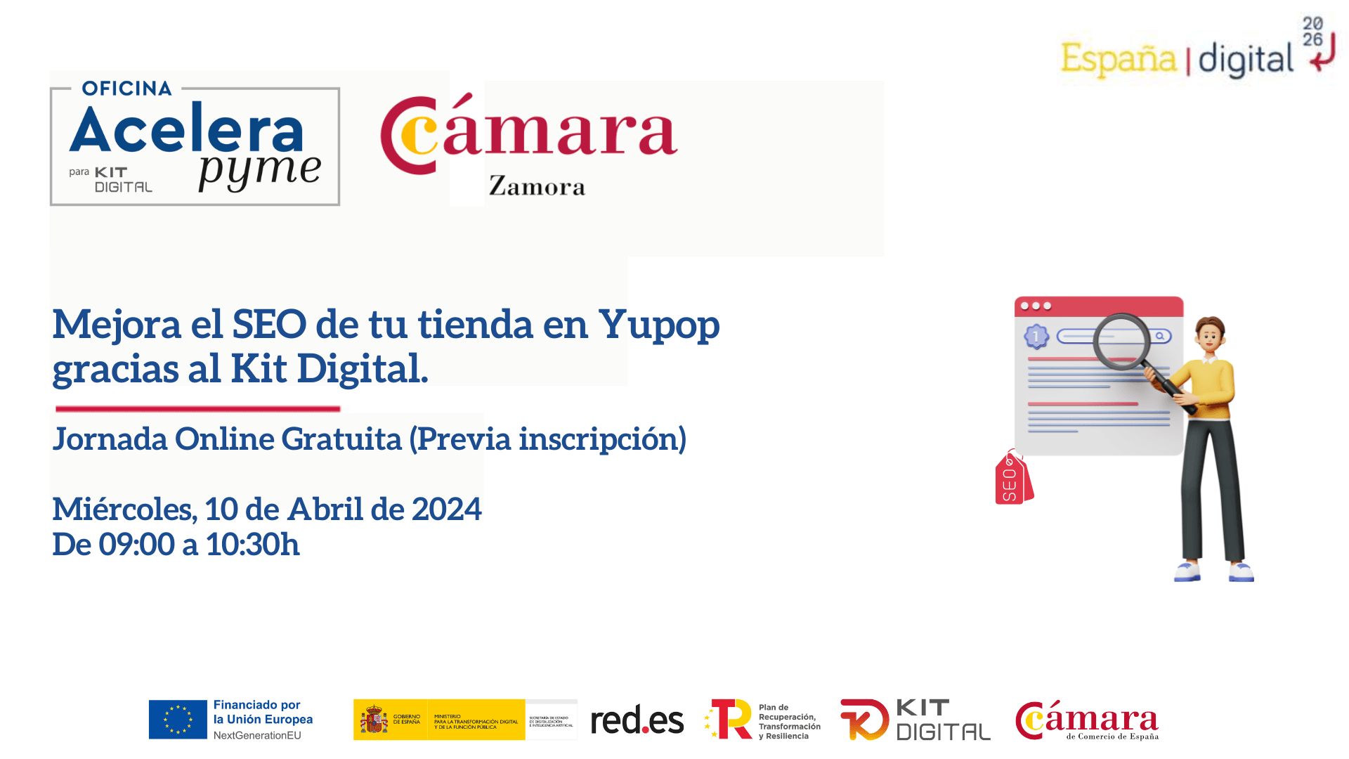 Mejora el SEO de tu tienda en Yupop gracias al Kit Digital.