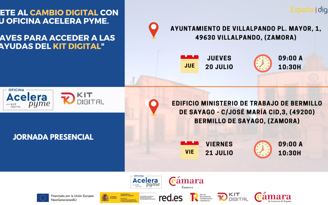 La Oficina Acelera Pyme de la Cámara de Comercio de Zamora organiza 2 jornadas en Villalpando y Bermillo de Sayago para impulsar la digitalización de las PYMEs