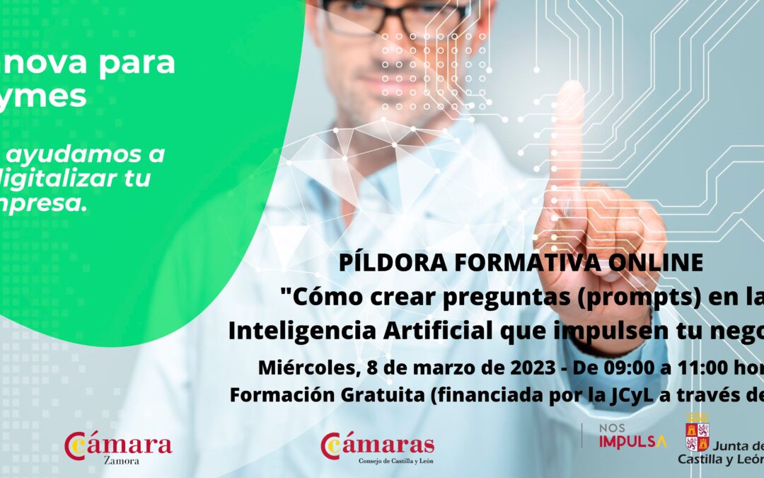 Píldora Formativa Online “Cómo crear preguntas (prompts) en la Inteligencia Artificial que impulsen tu negocio”