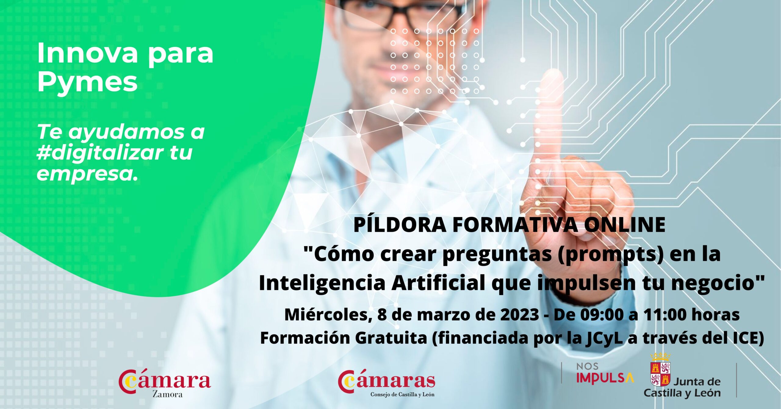 Píldora Formativa Online Cómo crear preguntas (prompts) en la Inteligencia Artificial que impulsen tu negocio