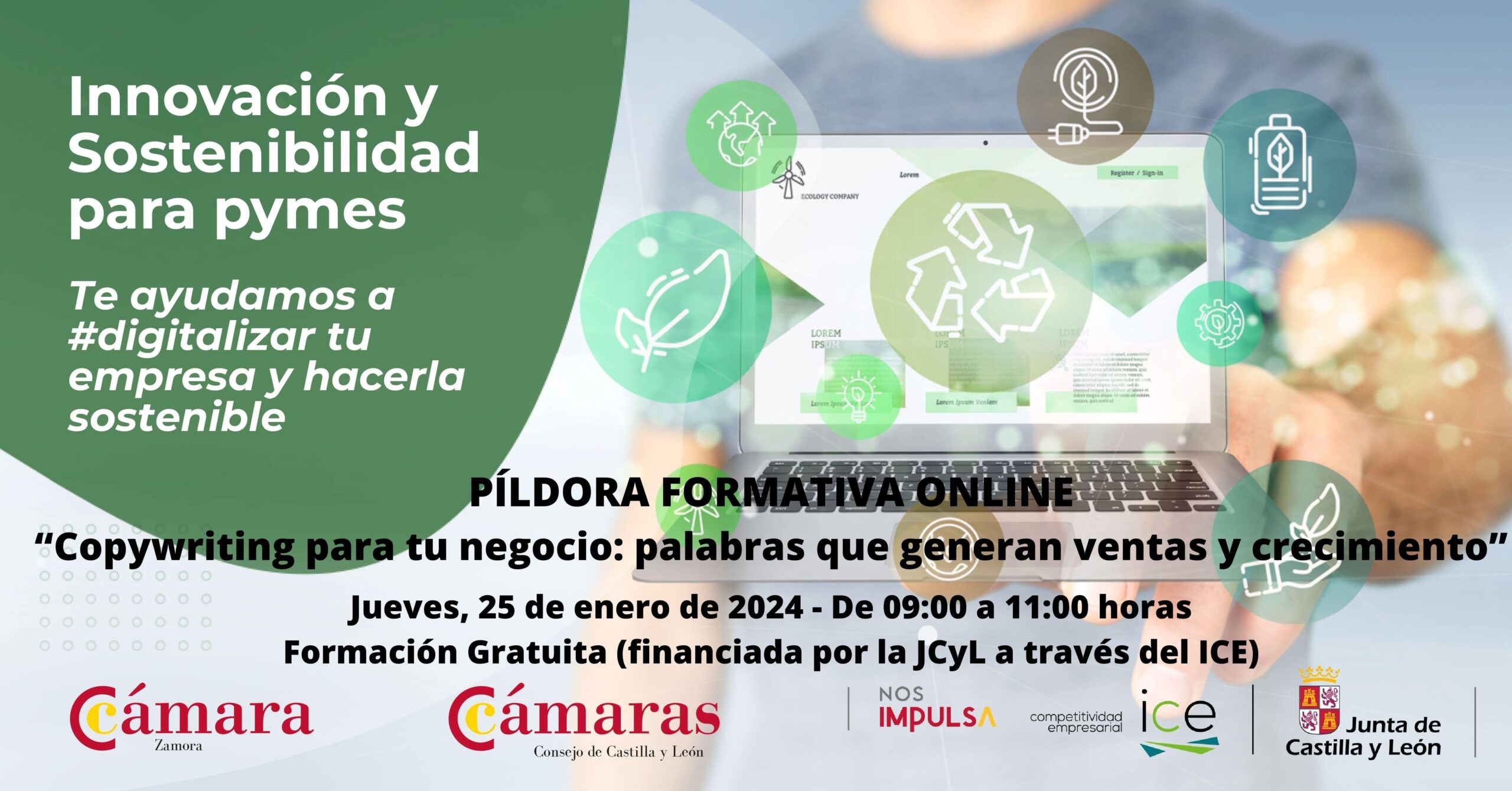 Píldora Formativa Online Copywriting para tu negocio palabras que generan ventas y crecimiento