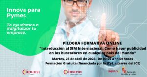 Píldora Formativa Online “Introducción al SEM Internacional. Como hacer publicidad en los buscadores en cualquier país del mundo”