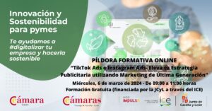 Píldora Formativa Online “TikTok Ads e Instagram Ads- Eleva tu Estrategia Publicitaria utilizando Marketing de Última Generación”
