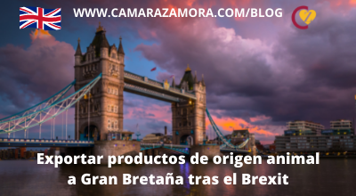 Exportar productos de origen animal a Gran Bretaña tras el Brexit