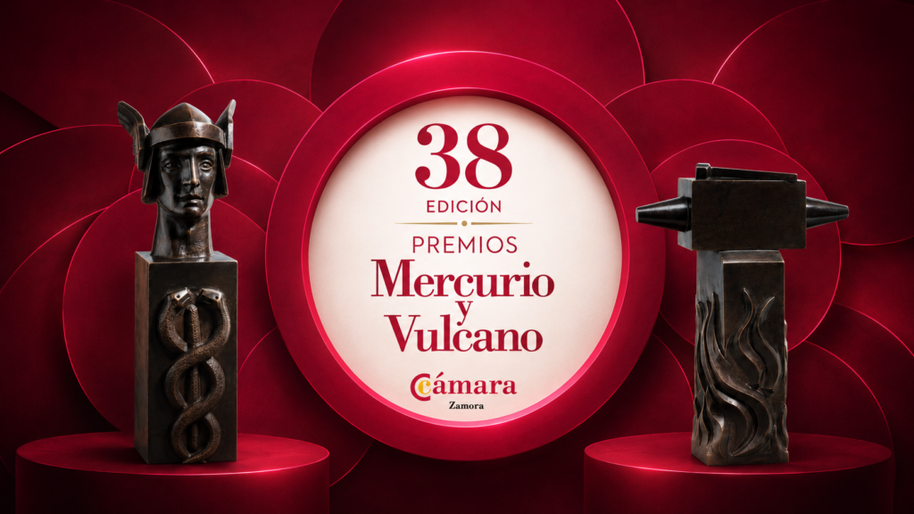 La Cámara de Comercio de Zamora otorga los Premios Mercurio y Vulcano 2026 en su 38ª edición