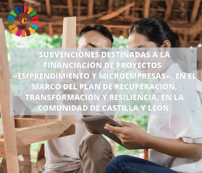 Subvenciones destinadas a la financiación de los proyectos incluidos en la inversión 4 «Emprendimiento y microempresas», del componente 23 «Nuevas políticas públicas para un mercado de trabajo dinámico, resiliente e inclusivo», en el marco del Plan de Recuperación, Transformación y Resiliencia, en la Comunidad de Castilla y León