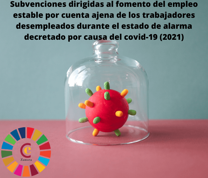 Subvenciones dirigidas al fomento del empleo estable por cuenta ajena de los trabajadores desempleados durante el período de duración del estado de alarma decretado por causa del covid-19 (año 2021)