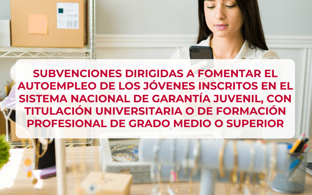 Subvenciones dirigidas a fomentar el autoempleo en el territorio de Castilla y León de los jóvenes inscritos en el sistema nacional de garantía juvenil, con titulación universitaria o de formación profesional de grado medio o superior