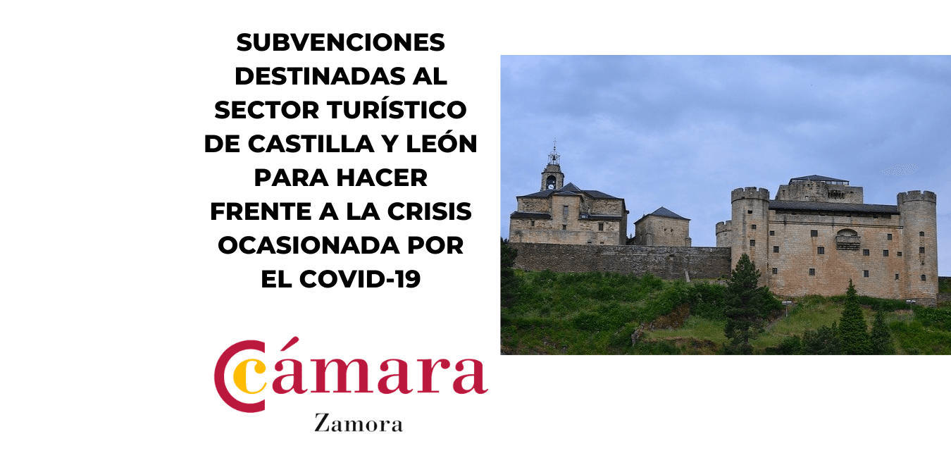 Subvenciones destinadas al sector turístico de Castilla y León para hacer frente a la crisis ocasionada por el COVID-19