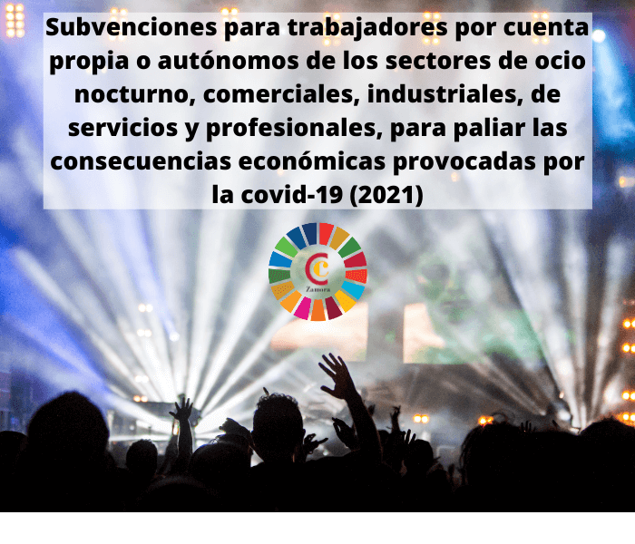 Subvenciones para trabajadores por cuenta propia o autónomos de los sectores de ocio nocturno, comerciales, industriales, de servicios y profesionales, para paliar las consecuencias económicas provocadas por la covid-19 (2021)