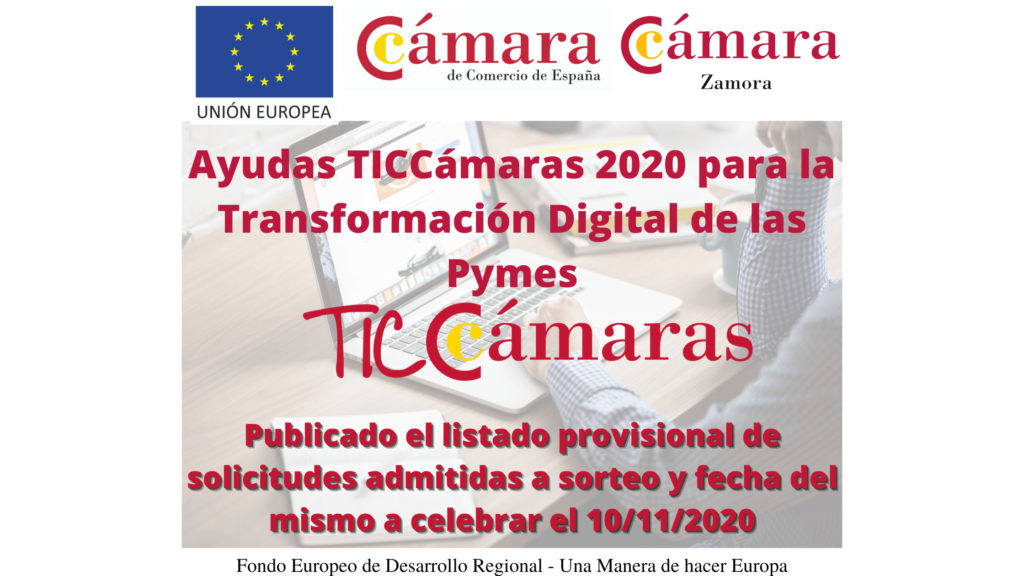 Publicado el listado provisional de admitidos a sorteo – TICCámaras