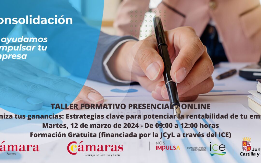 Taller “Optimiza tus ganancias: Estrategias clave para potenciar la rentabilidad de tu empresa»