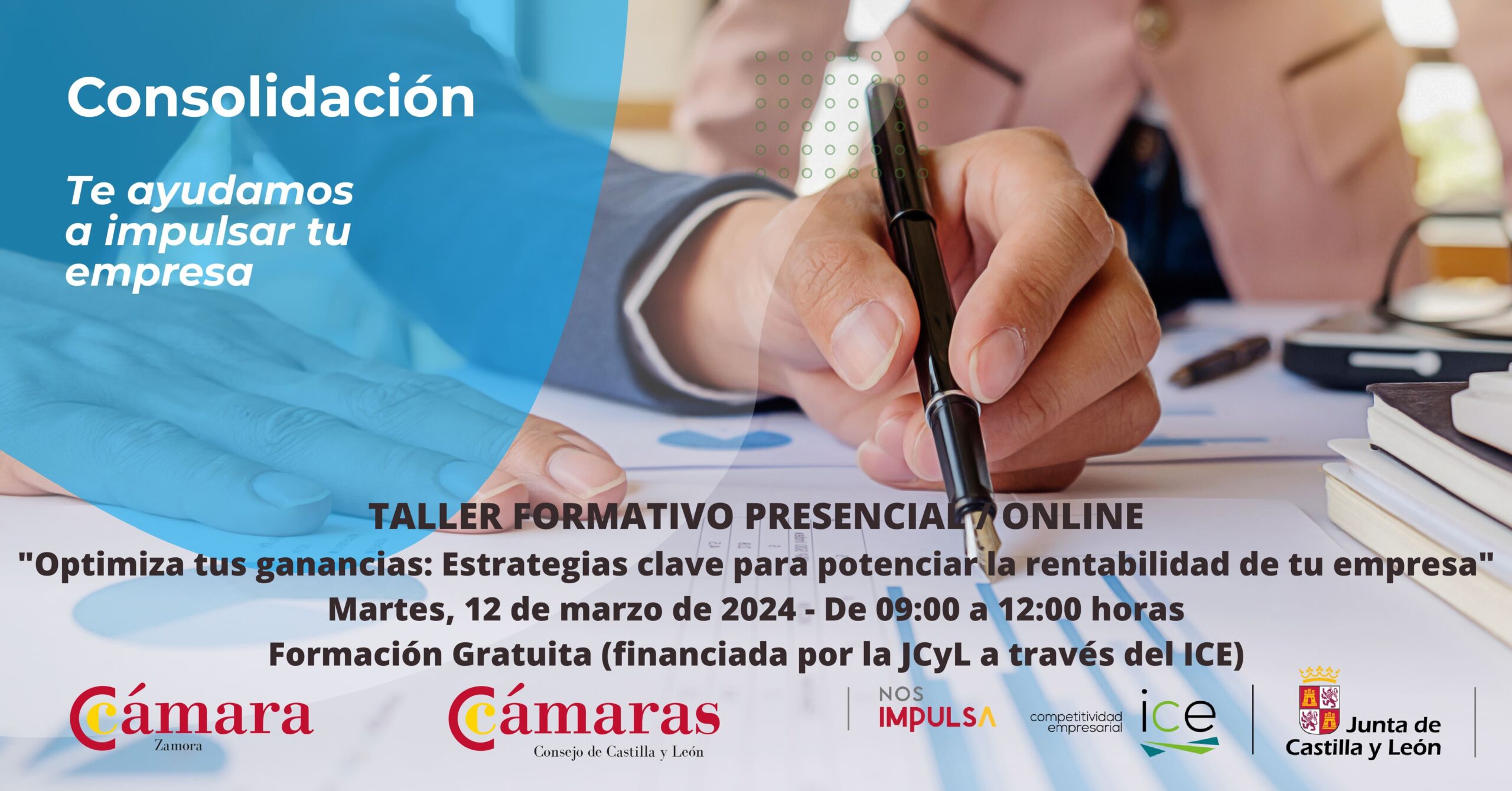 Taller Presencial - Online Optimiza tus ganancias - Estrategias clave para potenciar la rentabilidad de tu empresa