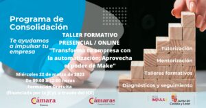 Taller Formativo Presencial Online «Transforma tu empresa con la automatización: Aprovecha el poder de Make»