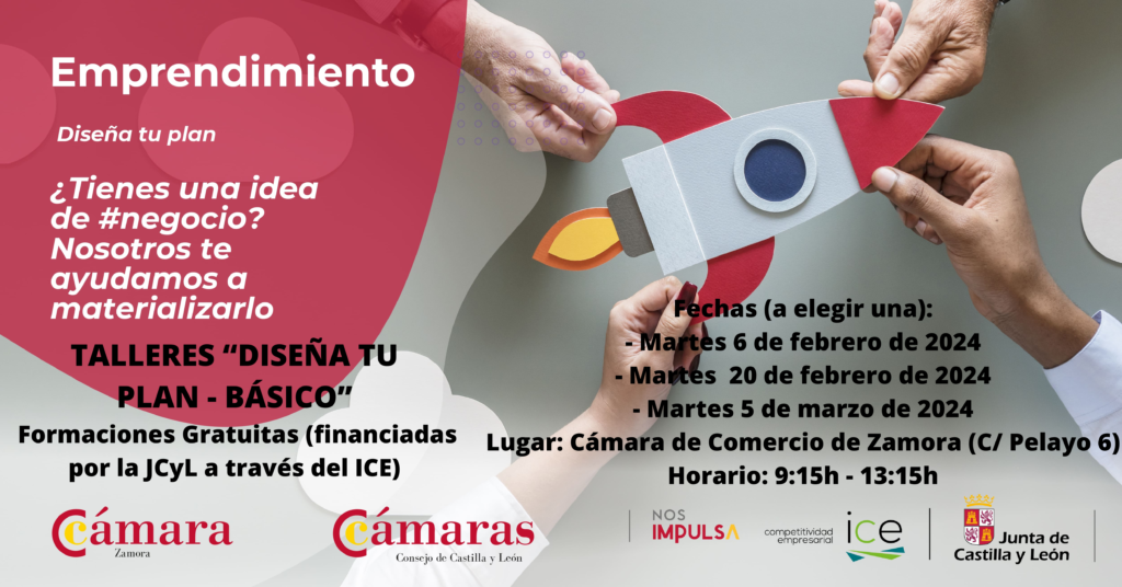 La Cámara de Comercio de Zamora y la Junta de Castilla y León ofrecen un catálogo de servicios personalizados para apoyar e incentivar el emprendimiento