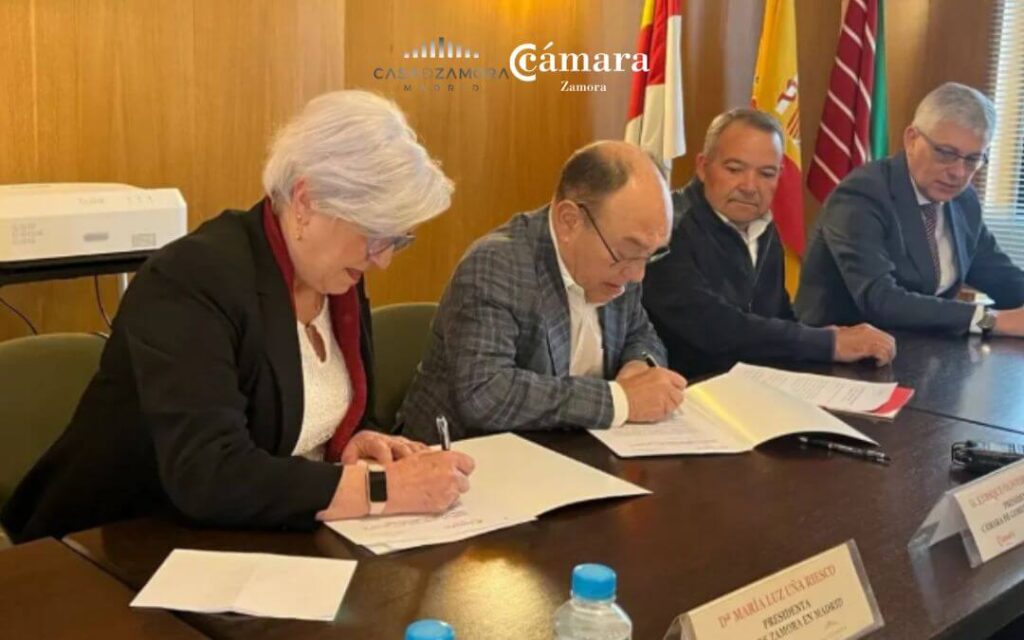 Firmamos un convenio con la Casa de Zamora en Madrid para apoyar las necesidades de las empresas de la provincia en la capital
