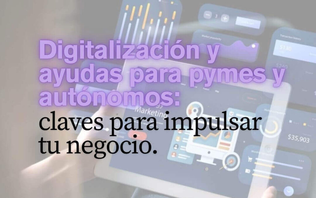 Digitalización y ayudas para pymes y autónomos: claves para impulsar tu negocio