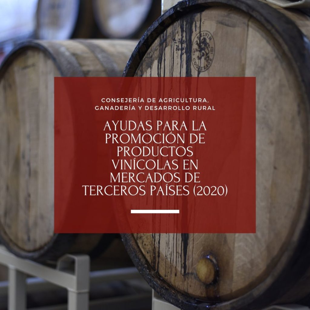 Ayudas para la promoción de productos vinícolas en mercados de terceros países (2020)