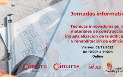 La Cámara de Comercio de Zamora dará a conocer las nuevas técnicas en fabricación de materiales, rehabilitación, sostenibilidad y reindustrialización de la construcción dentro de un un ciclo de 15 jornadas centradas en la innovación del sector
