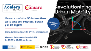 Jornada online gratuita: Muestra modelos 3D interactivos en tu web con Polycam, Spline y el kit digital
